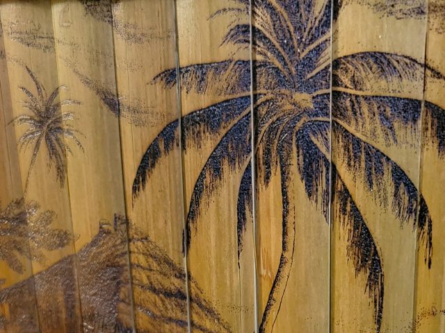 Bamboo Tiki Bar Island Laser Wood Carving Wall Hanging - Great Christmas gift for tiki lovers!, photo 2
